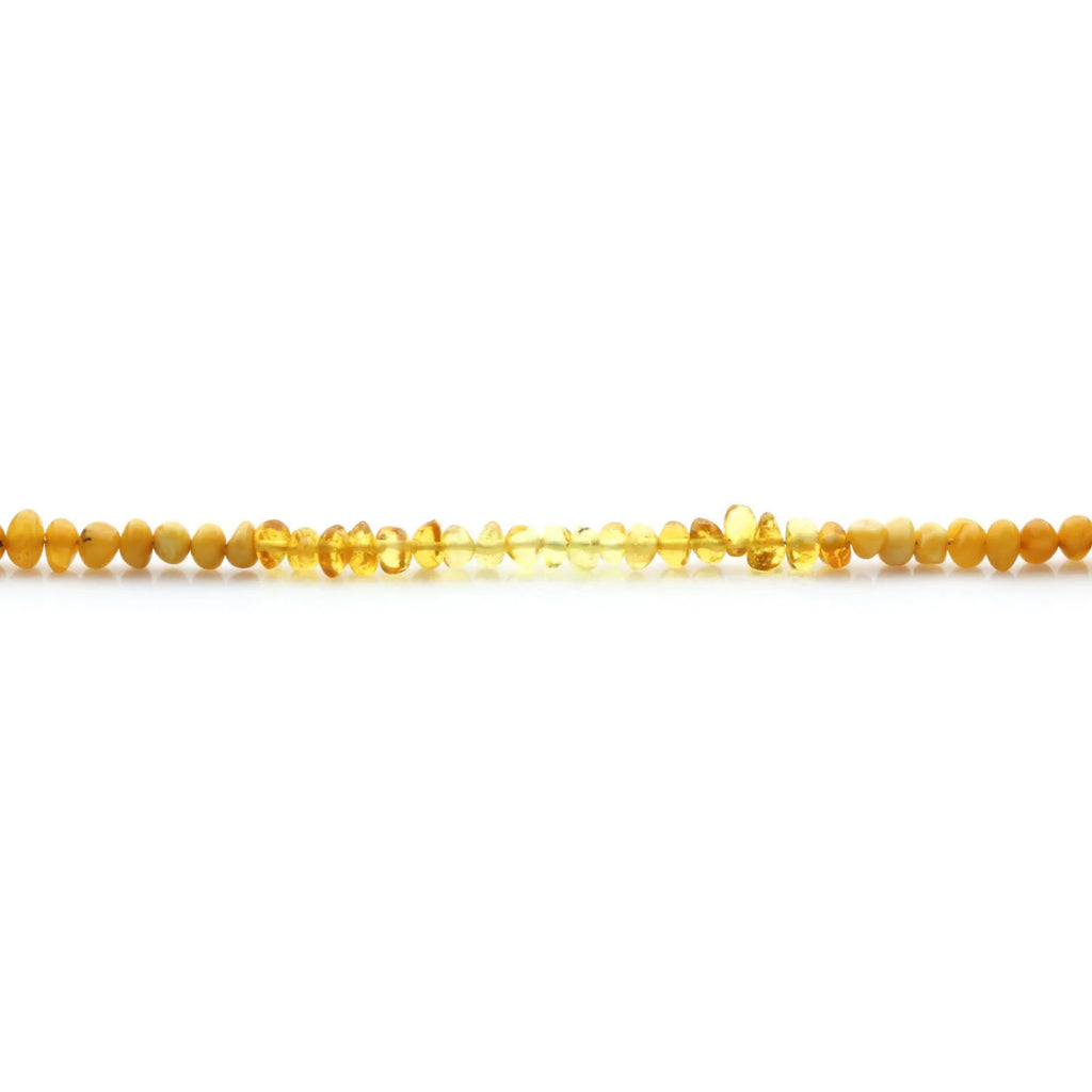 Adult Baltic Amber Necklace & 925 Sterling Silver Clasp 45cm. LE14