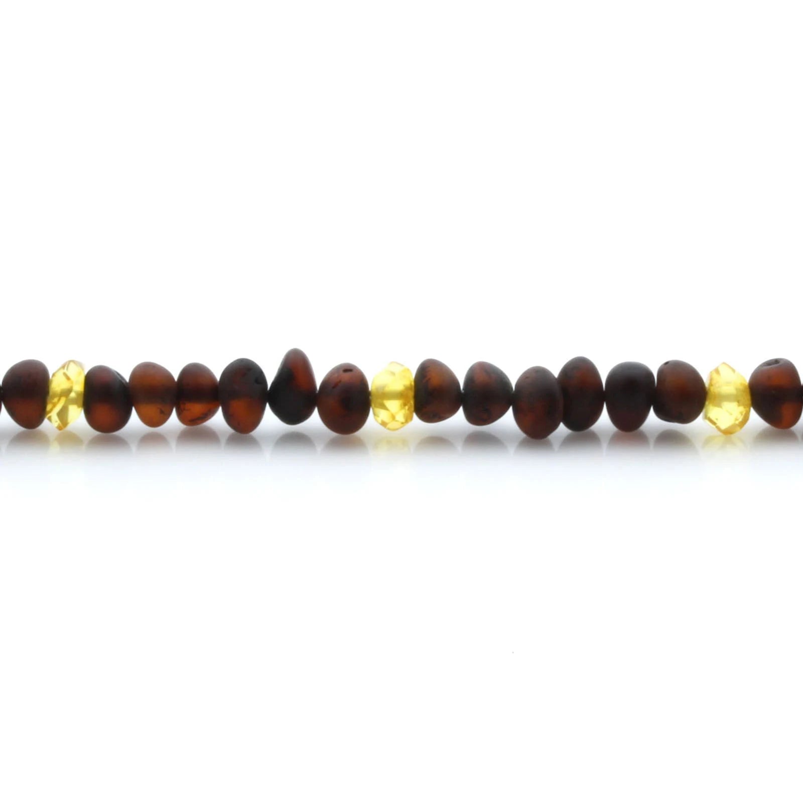 Adult Baltic Amber Bracelet & 925 Sterling Silver Clasp 18cm. LE30