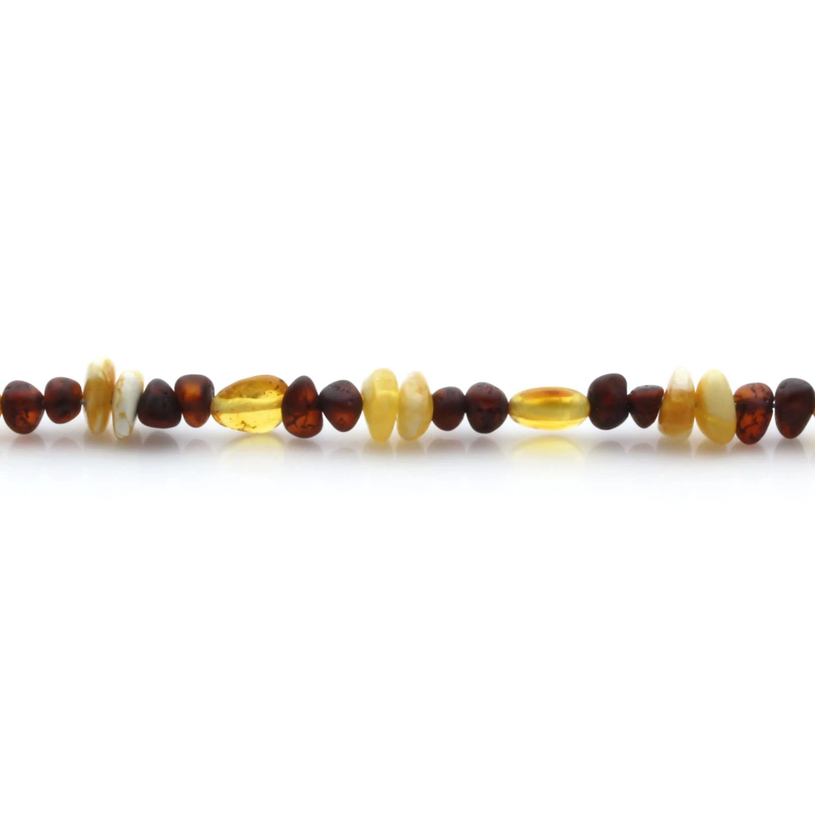 Adult Baltic Amber Bracelet & 925 Sterling Silver Clasp 18cm. LE18