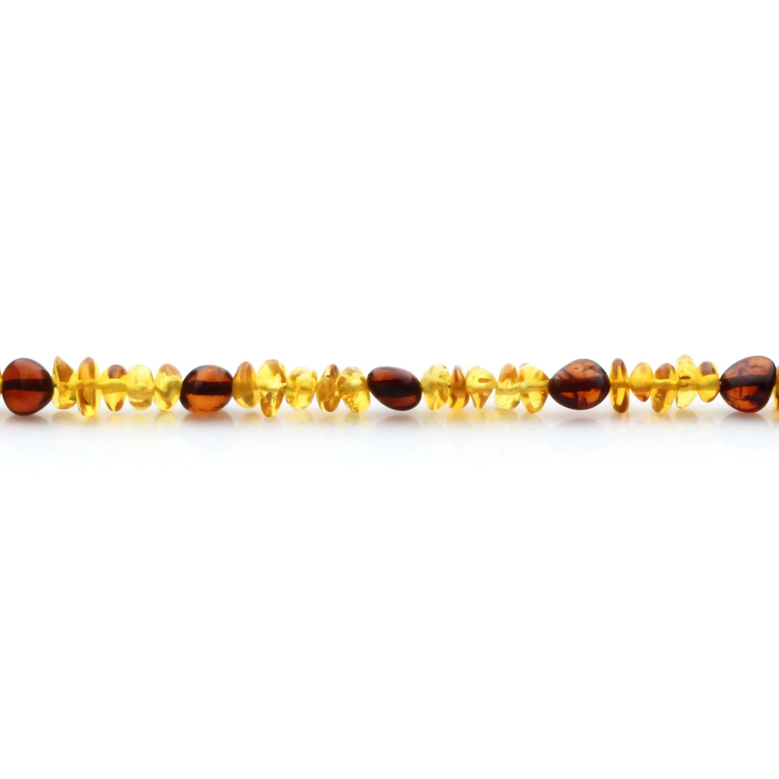 Adult Baltic Amber Necklace & 925 Sterling Silver Clasp 45cm. LE17