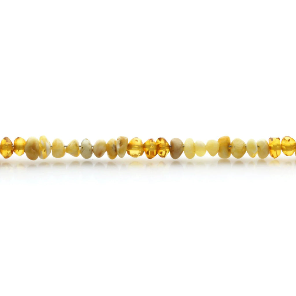 Adult Baltic Amber Bracelet & 925 Sterling Silver Clasp 18cm. LE32