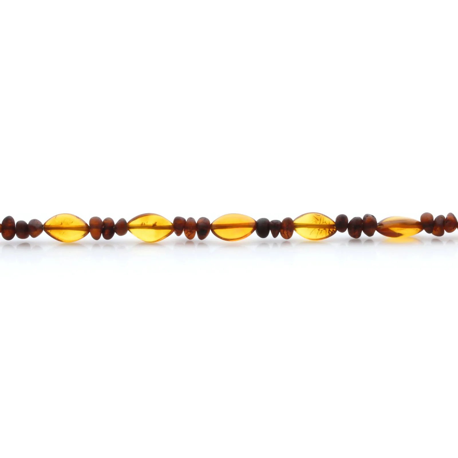 Adult Baltic Amber Necklace & 925 Sterling Silver Clasp 45cm. LE36