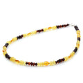 Adult Baltic Amber Necklace & 925 Sterling Silver Clasp 45cm. LE21