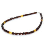 Adult Baltic Amber Necklace & 925 Sterling Silver Clasp 45cm. LE30