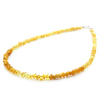 Adult Baltic Amber Necklace & 925 Sterling Silver Clasp 45cm. LE14