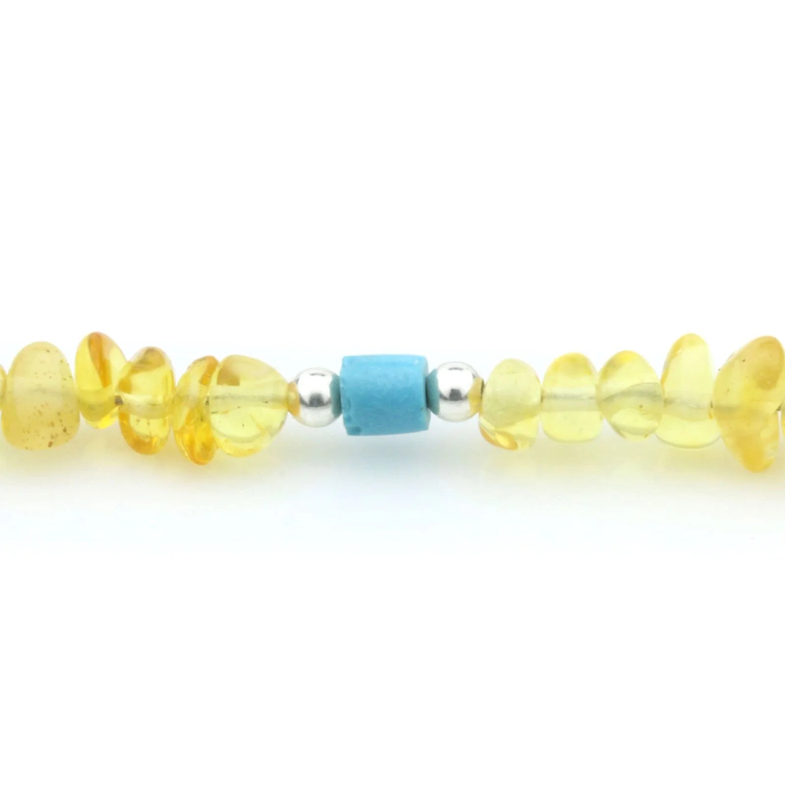 ADULT BALTIC AMBER TURQUOISE 925 STERLING SILVER NECKLACE. SPT05