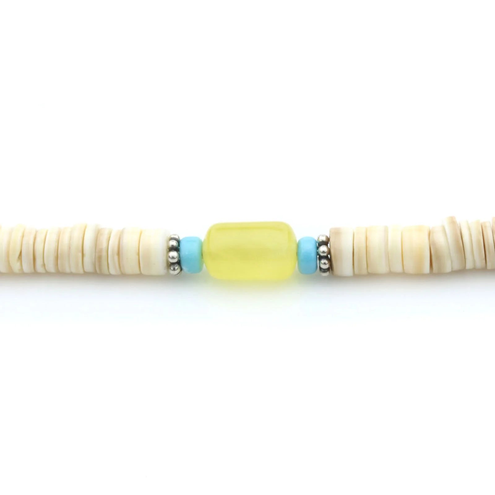 ADULT BALTIC AMBER SHELL TURQUOISE 925 STERLING SILVER NECKLACE. SPT16