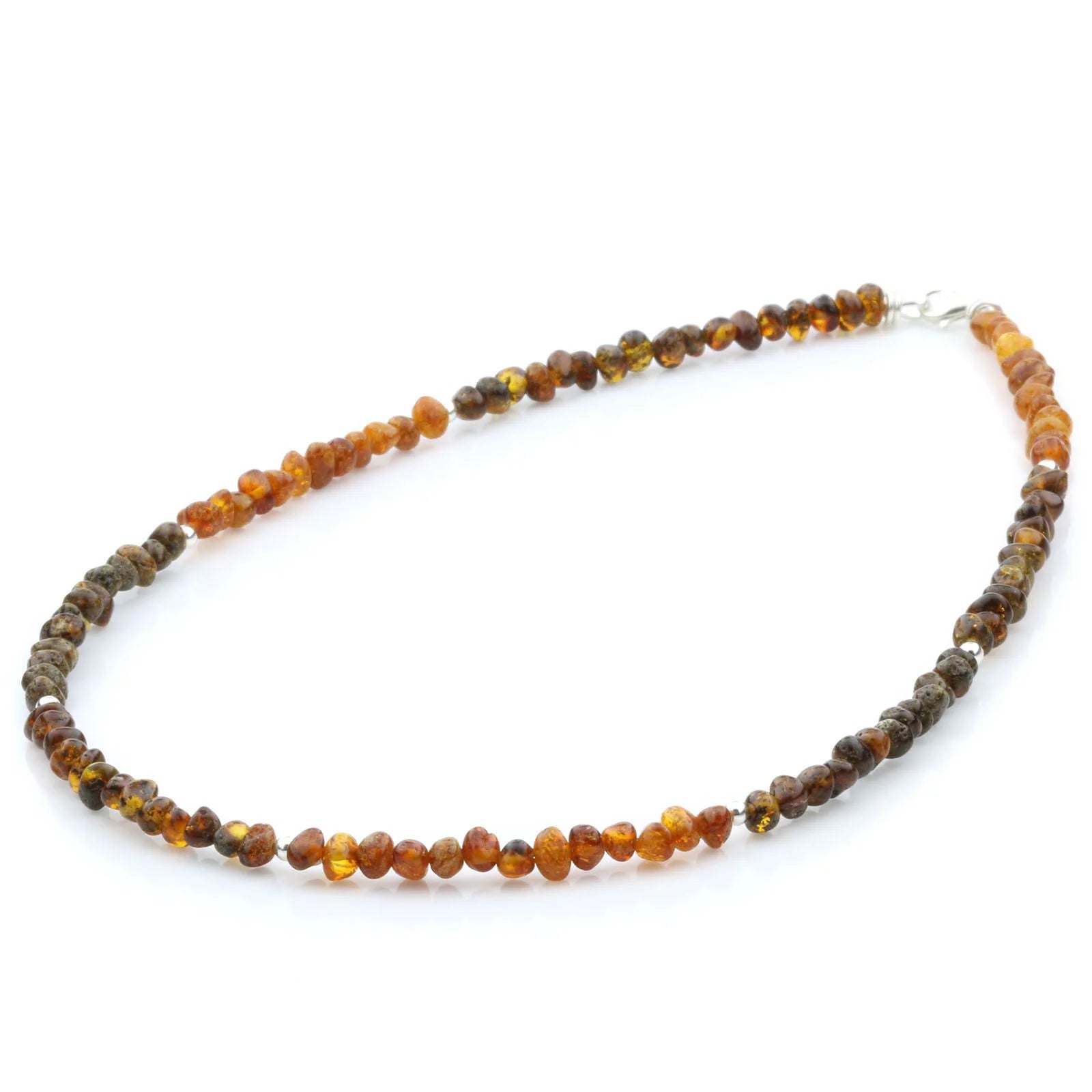 ADULT BALTIC AMBER 925 STERLING SILVER NECKLACE. SPT32