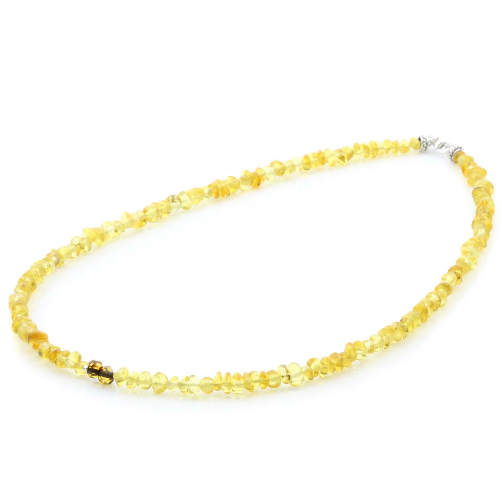 ADULT BALTIC AMBER 925 STERLING SILVER NECKLACE. SPT59