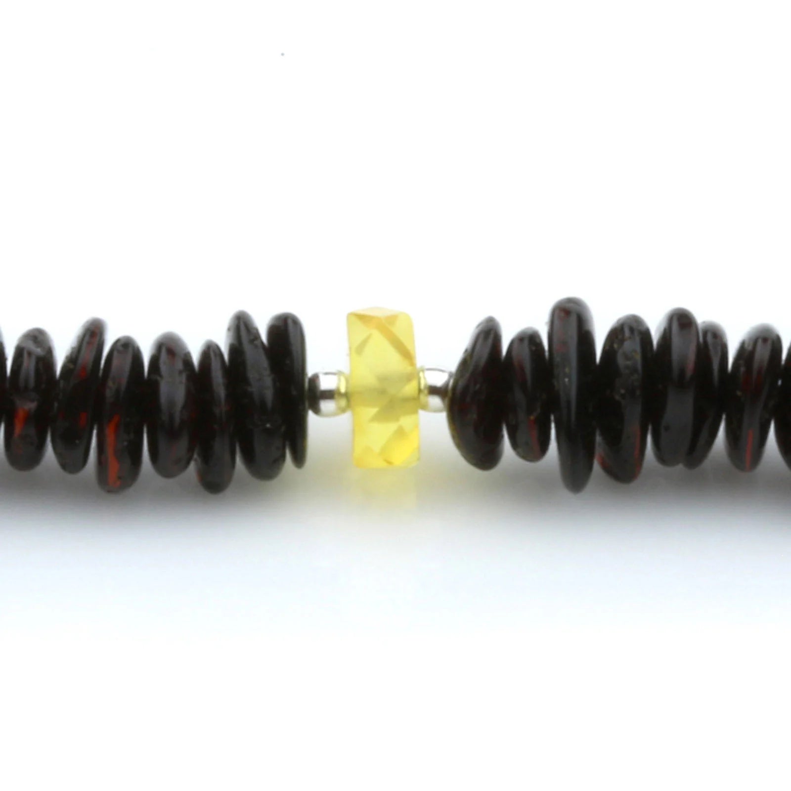 BALTIC AMBER 925 STERLING SILVER NECKLACE. SPT65
