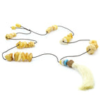 NATURAL BALTIC AMBER TASSEL NECKLACE. TASSEL12