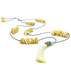 NATURAL BALTIC AMBER TASSEL NECKLACE. TASSEL12