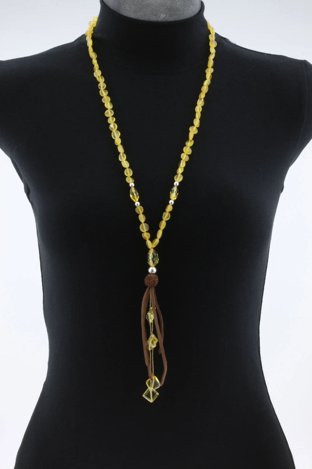 NATURAL BALTIC AMBER TASSEL NECKLACE. TASSEL15