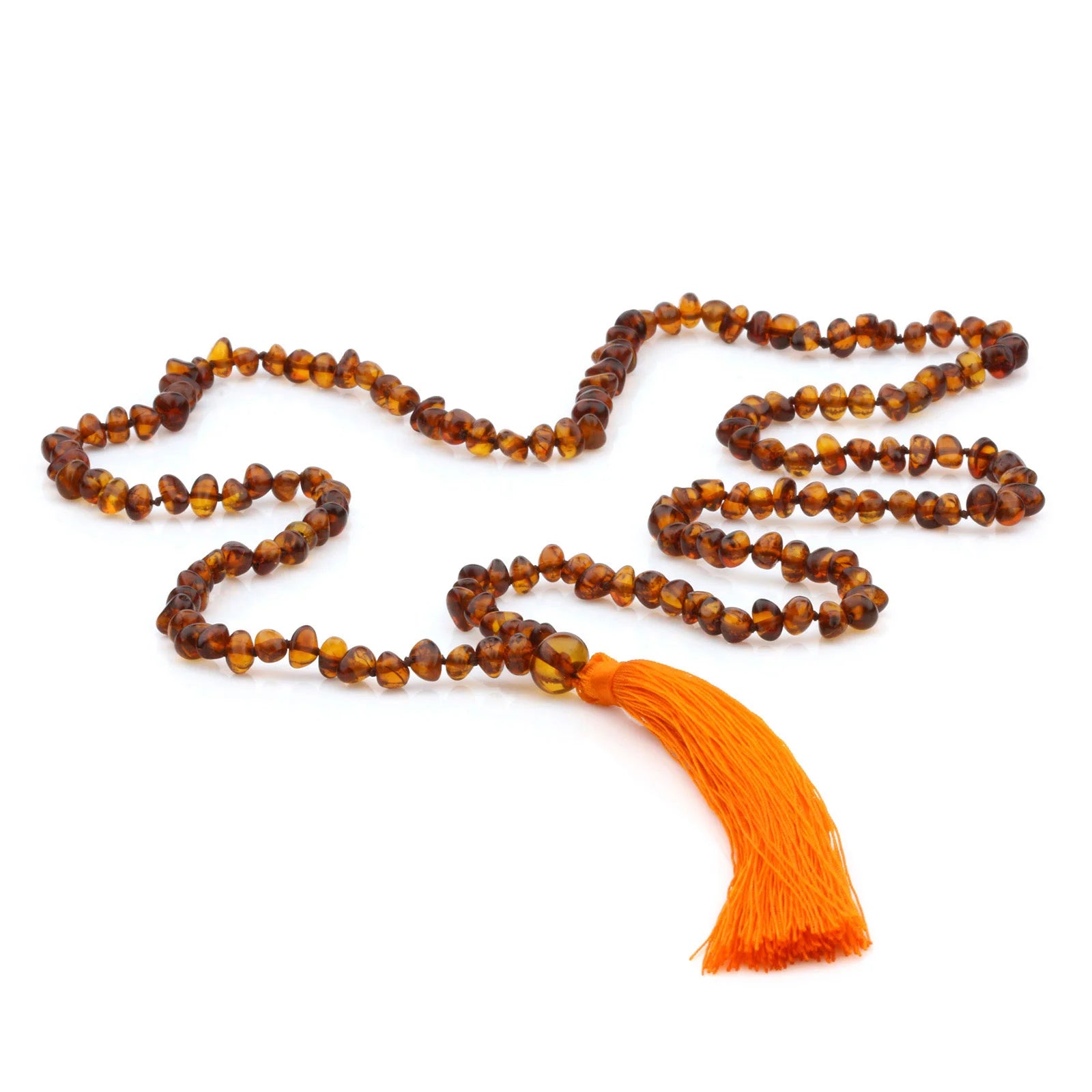 NATURAL BALTIC AMBER TASSEL NECKLACE. TSS05