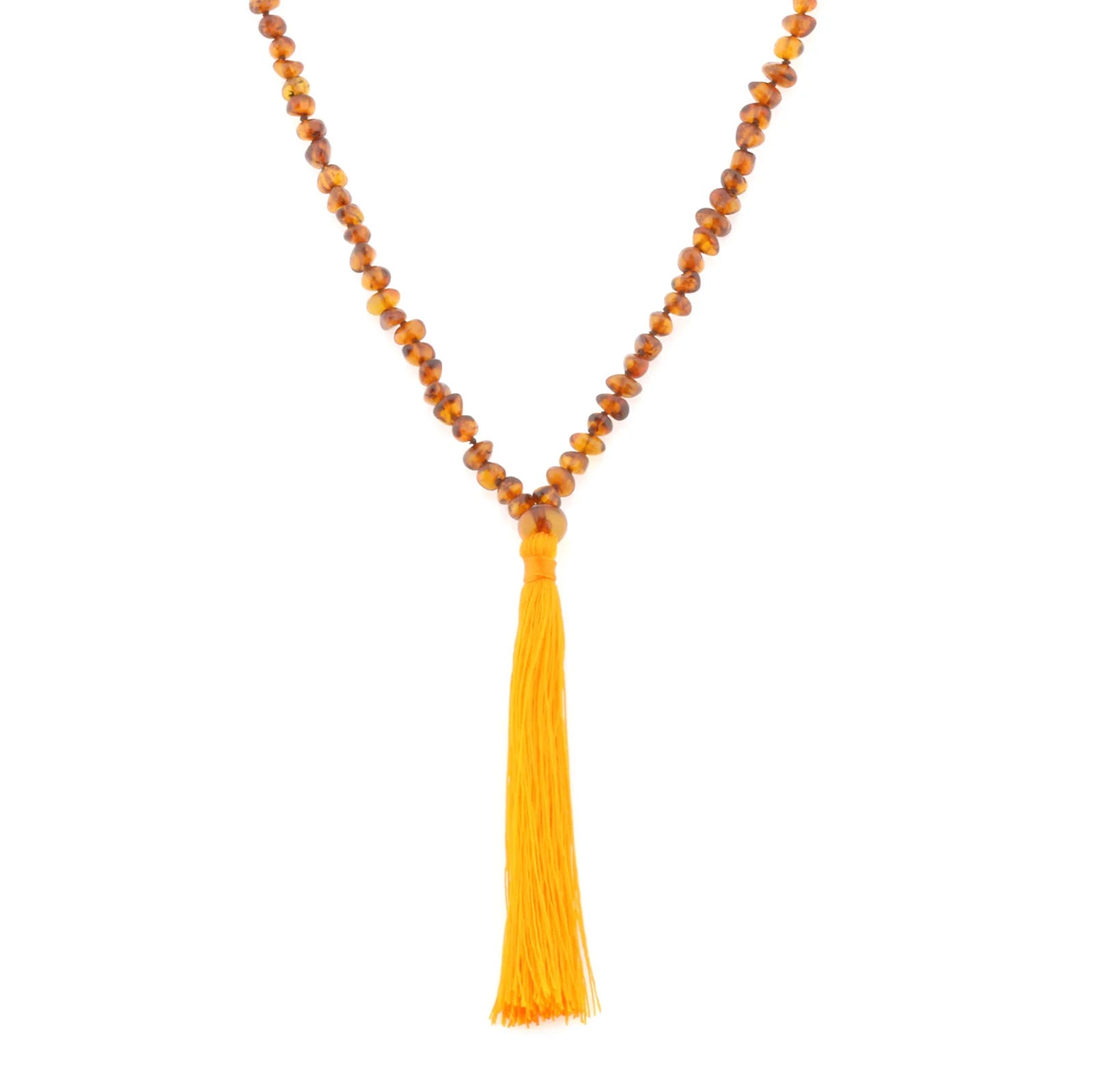 NATURAL BALTIC AMBER TASSEL NECKLACE. TSS05