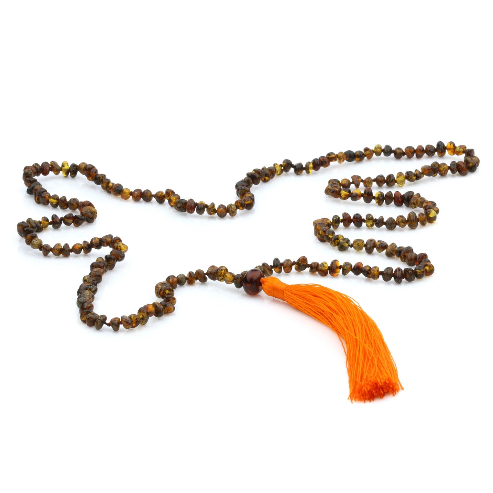 NATURAL BALTIC AMBER TASSEL NECKLACE. TSS06