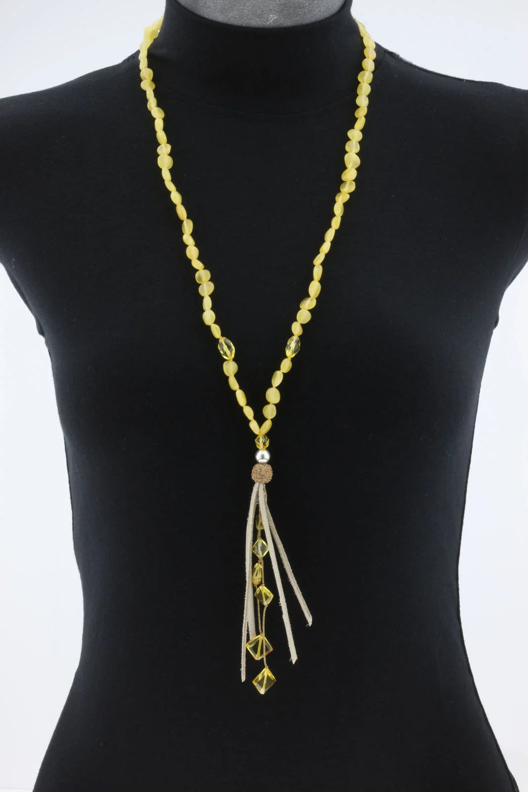 NATURAL BALTIC AMBER TASSEL NECKLACE. TASSEL17