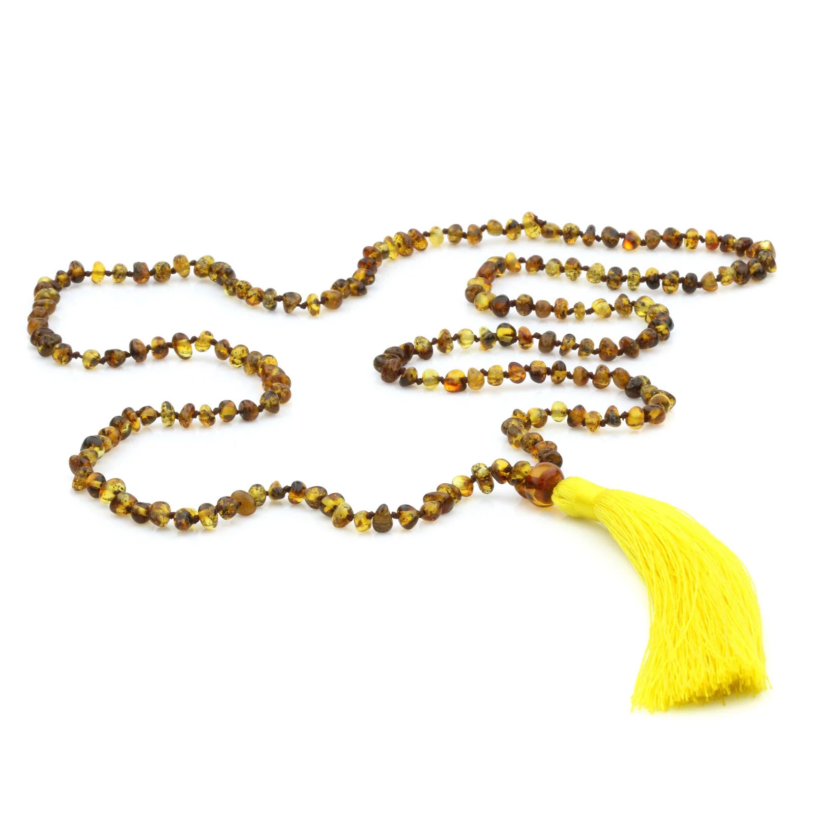 NATURAL BALTIC AMBER TASSEL NECKLACE. TSS10