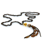 NATURAL BALTIC AMBER TASSEL NECKLACE. TASSEL08