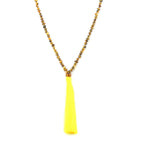 NATURAL BALTIC AMBER TASSEL NECKLACE. TSS10