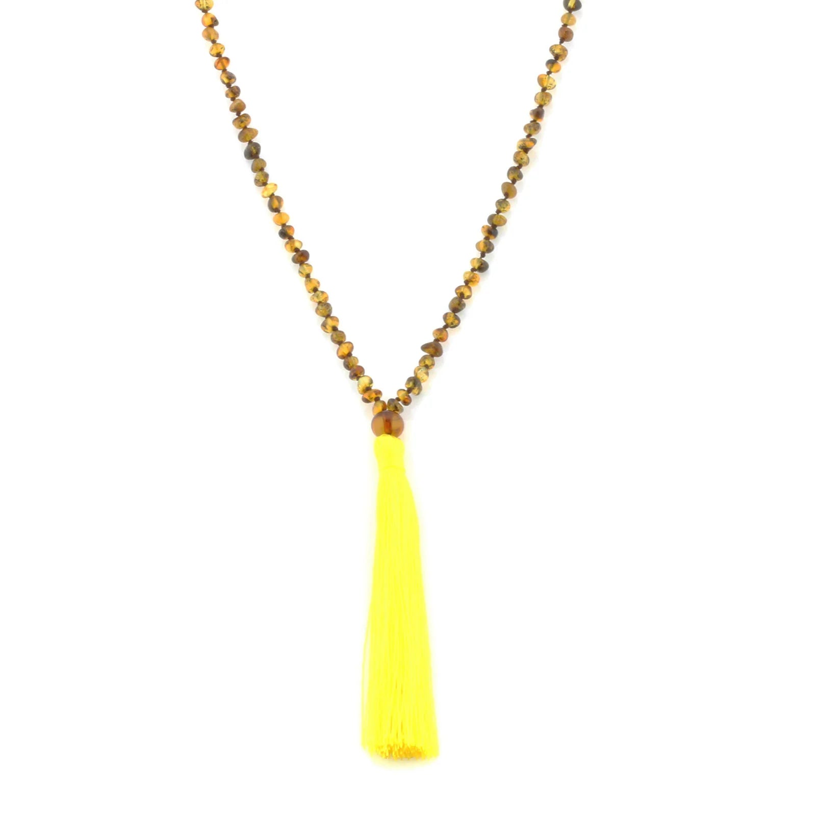 NATURAL BALTIC AMBER TASSEL NECKLACE. TSS10