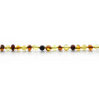 Baltic Amber Teething Bracelet. Baroque Multicolour 5mm - BA68
