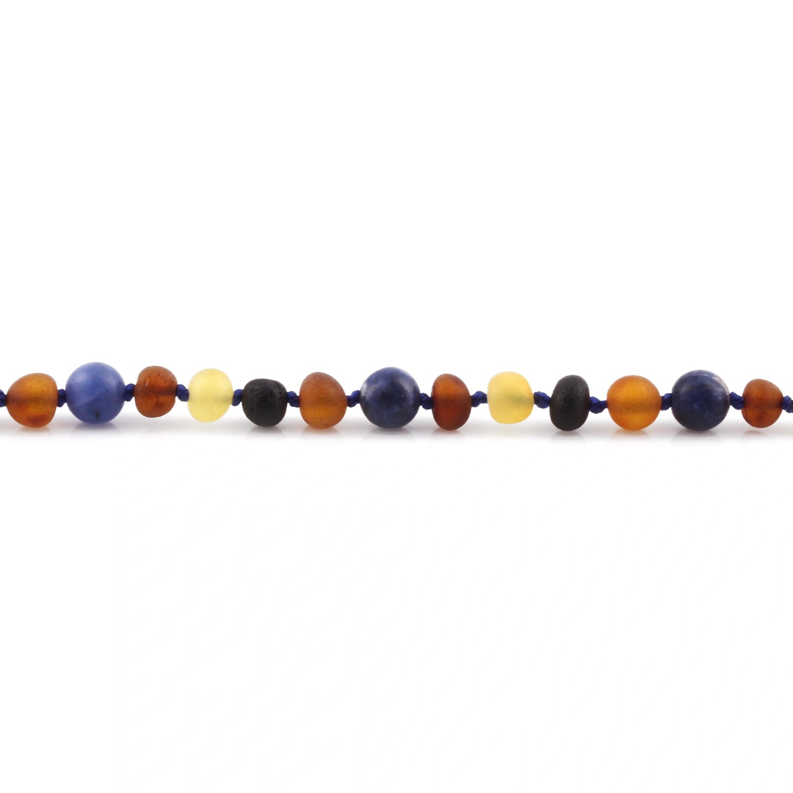 BALTIC AMBER &SODALITE TEETHING BRACELET. LIMITED EDITION. XLE20