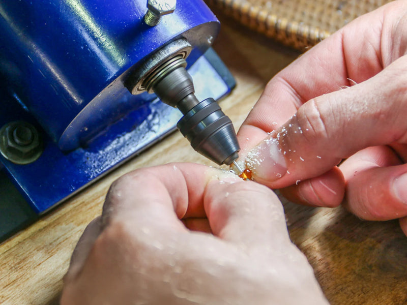 drilling loose amber beads