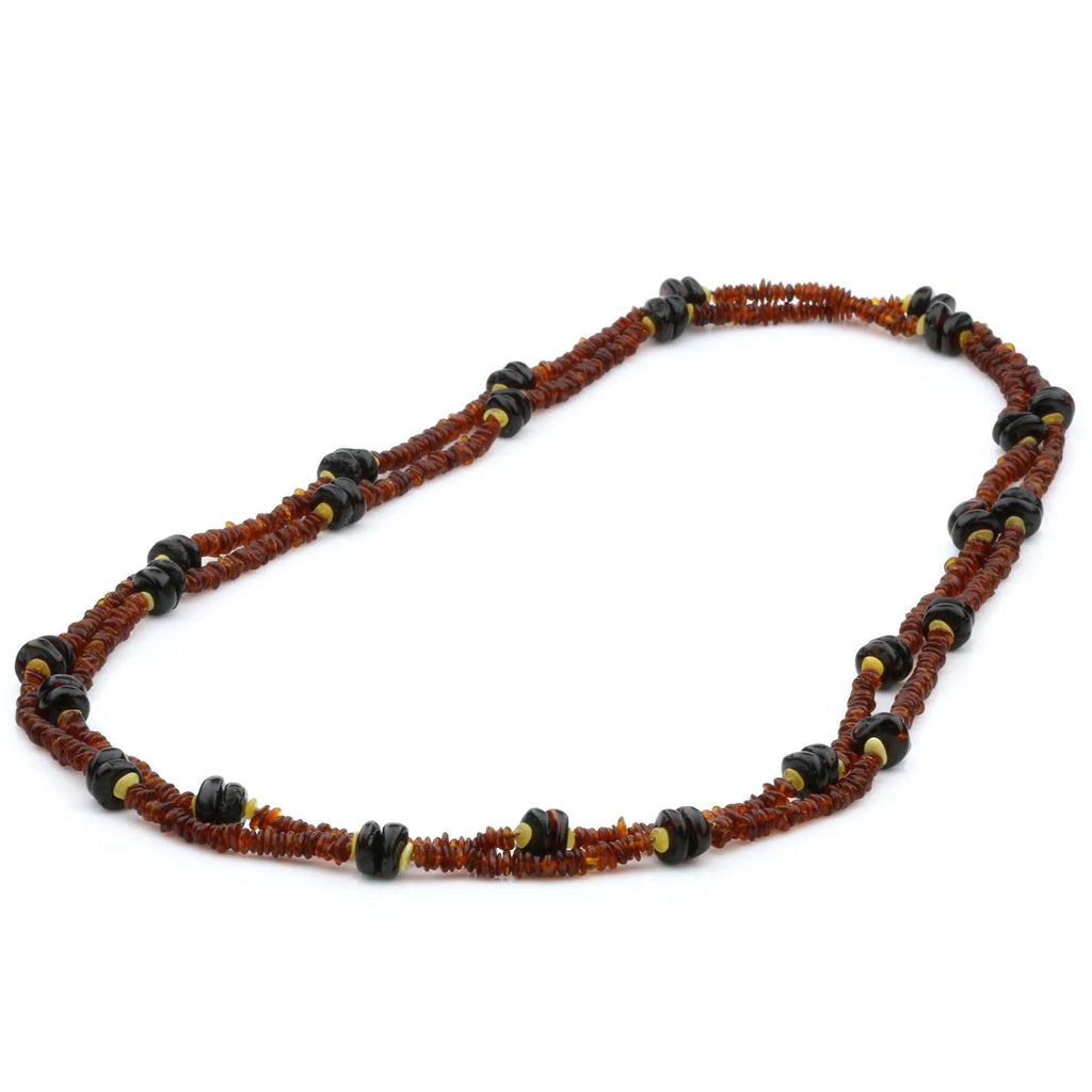 170cm Long Genuine Baltic Amber Necklace for Adult. AGS046