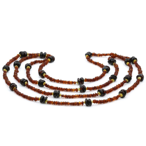 170cm Long Genuine Baltic Amber Necklace for Adult. AGS046