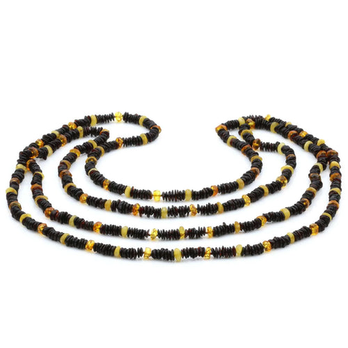 170cm Long Genuine Baltic Amber Necklace for Adult. AGS047
