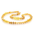 Natural Baltic Amber Teething Necklace. Baroque LE76