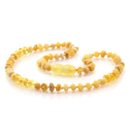 Natural Baltic Amber Teething Necklace. Baroque LE76