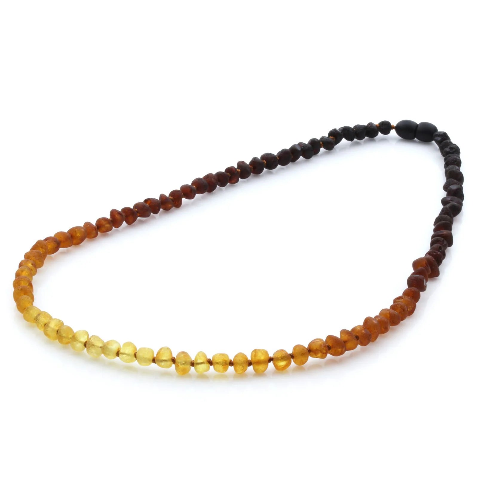 Adult Baltic Amber Necklace. Baroque Rainbow 5mm - BA118