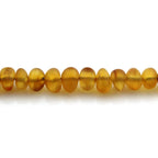 Adult Baltic Amber & 925 Sterling Silver Clasp Bracelet 18cm. Ba Light Cognac Matte s.