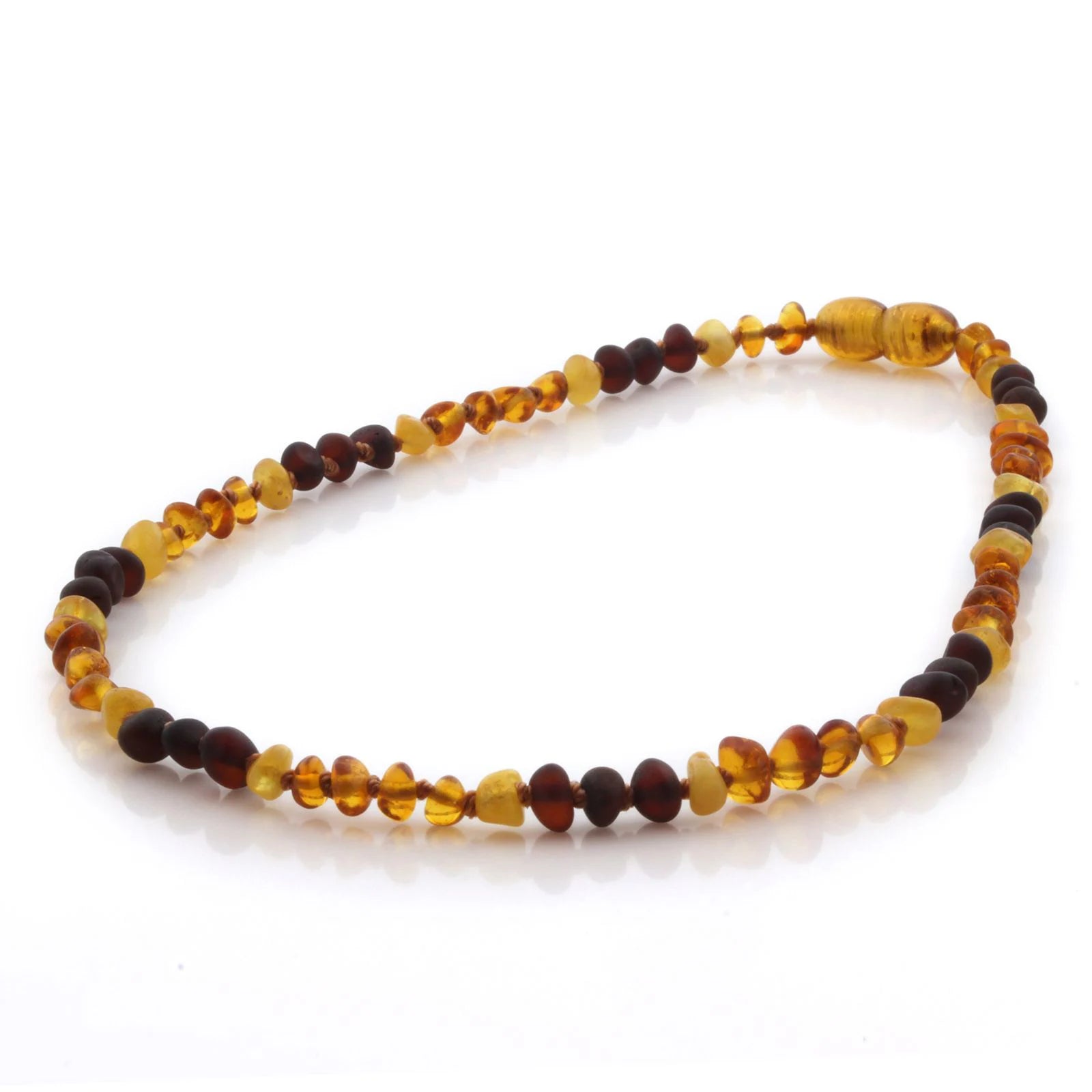 Natural Baltic Amber Teething Necklace. Baroque LE106