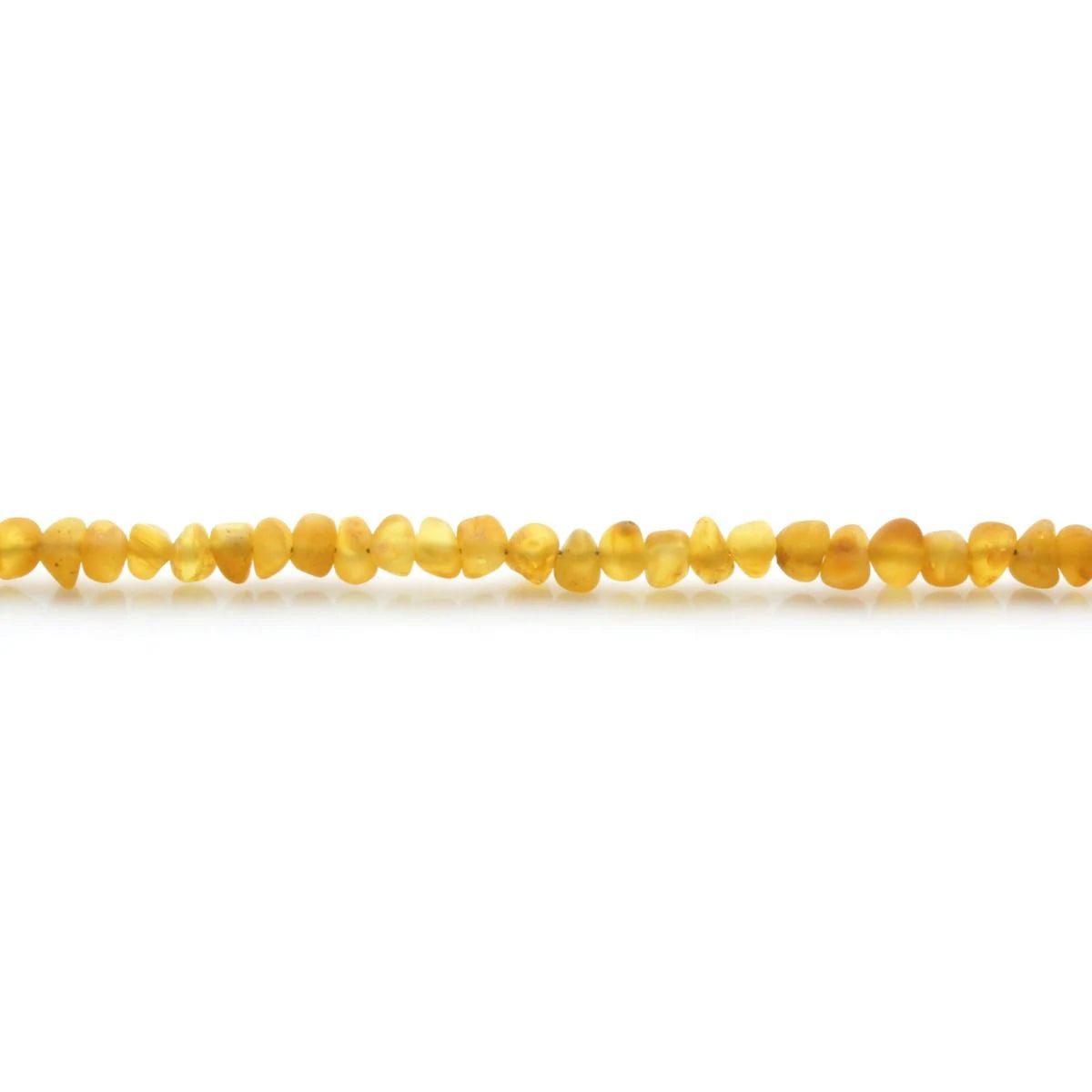 Adult Baltic Amber & 925 Sterling Silver Clasp Bracelet 18cm. Ba Yellow Matte A S.