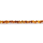 Adult Baltic Amber & 925 Sterling Silver Clasp Bracelet 18cm. Ba Cognac Matte S.