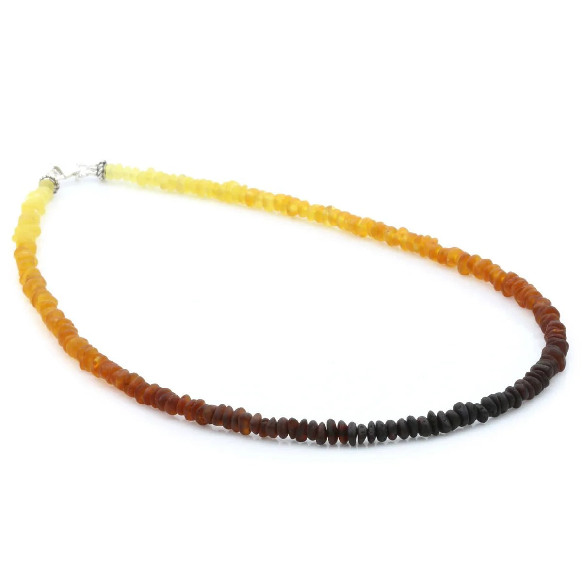 Adult Baltic Amber & 925 Sterling Silver Necklace 45cm. OCT19