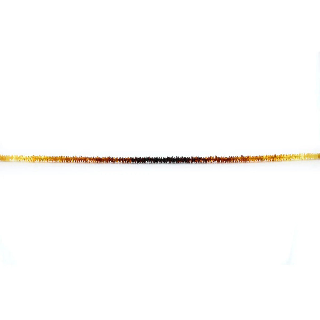 Adult Baltic Amber Bracelet & 925 Sterling Silver Clasp 18cm. EE03