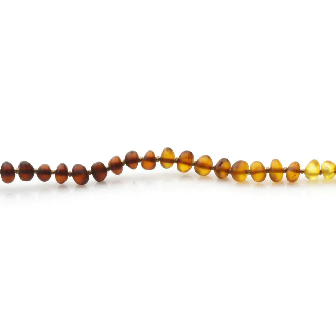 Baltic Amber Teething Necklace. Baroque Rainbow 5mm - BA24