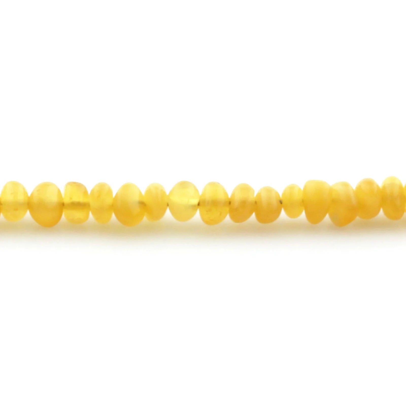 Natural Baltic Amber 925 Sterling Silver Bracelet. Baroque 3mm. Milky Orange