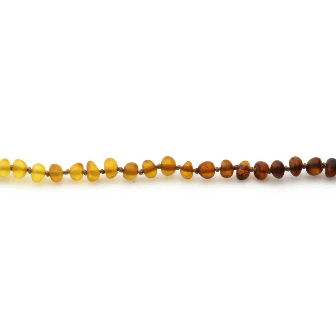 Baltic Amber Teething Necklace. Baroque Rainbow 5mm - BA26