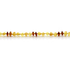 Natural Baltic Amber Teething Necklace. Baroque LE78