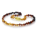 Natural Baltic Amber Teething Necklace. Baroque LE95