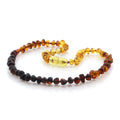 Natural Baltic Amber Teething Necklace. Baroque LE97
