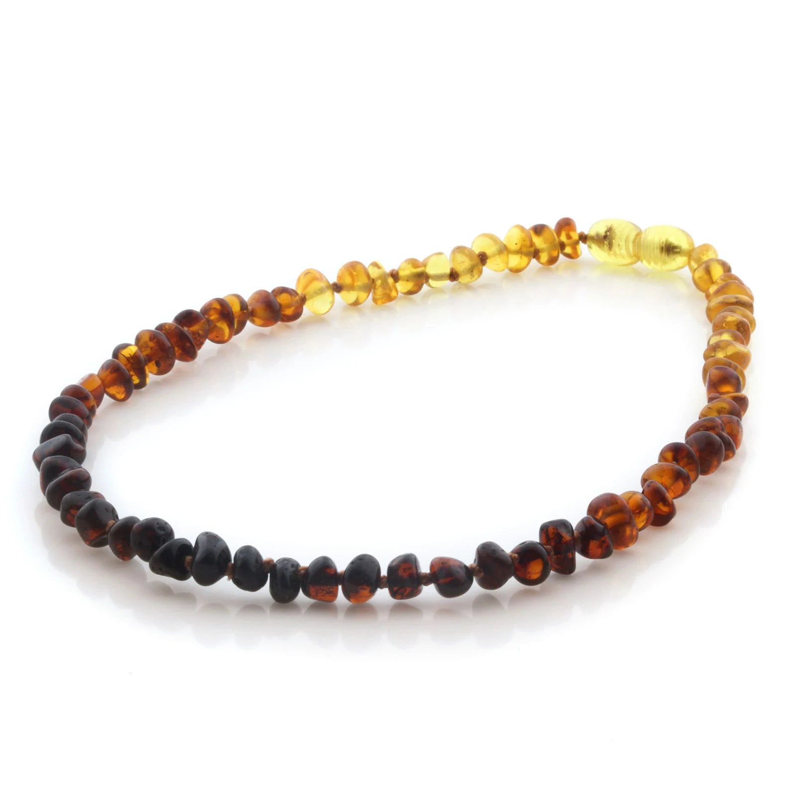 Natural Baltic Amber Teething Necklace. Baroque LE97