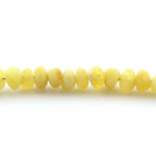 Adult Baltic Amber & 925 Sterling Silver Clasp Bracelet 18cm. Ba Milky Yellow Rough 4mm