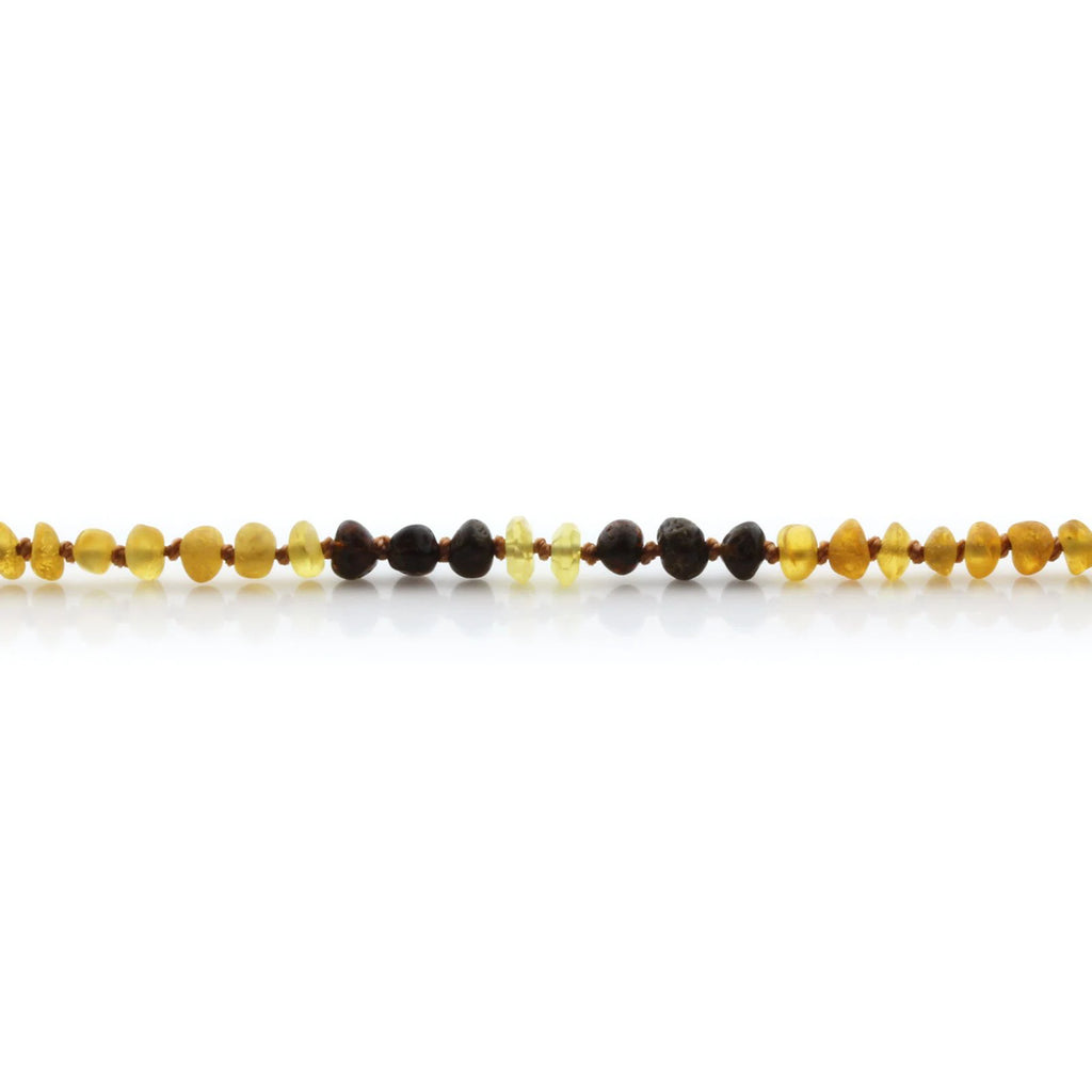 Natural Baltic Amber Teething Necklace. Baroque LE85