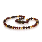 Natural Baltic Amber Teething Necklace. Baroque LE86